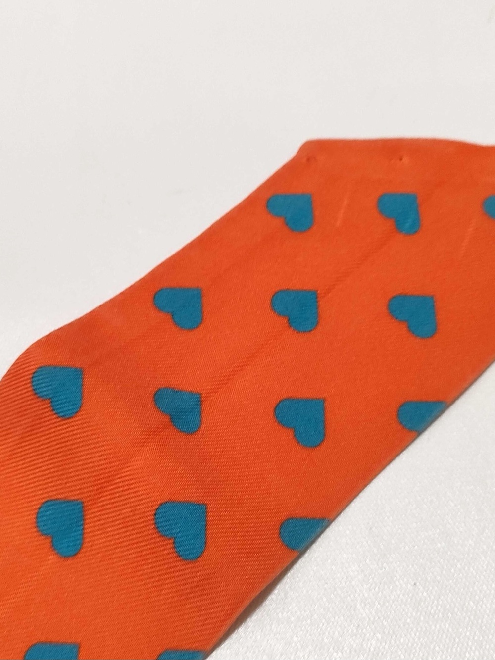 Hermès Silk Jungle Love Love Twilly Orange Bleu Brun (Used) - Picture 8 of 9